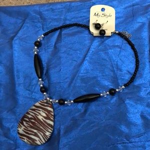 Necklace and earrings